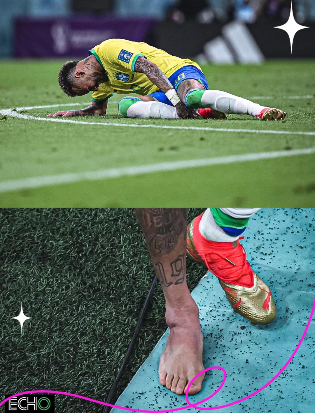 国米重伤倒地，内马尔全队围拢祈祷，场面感人